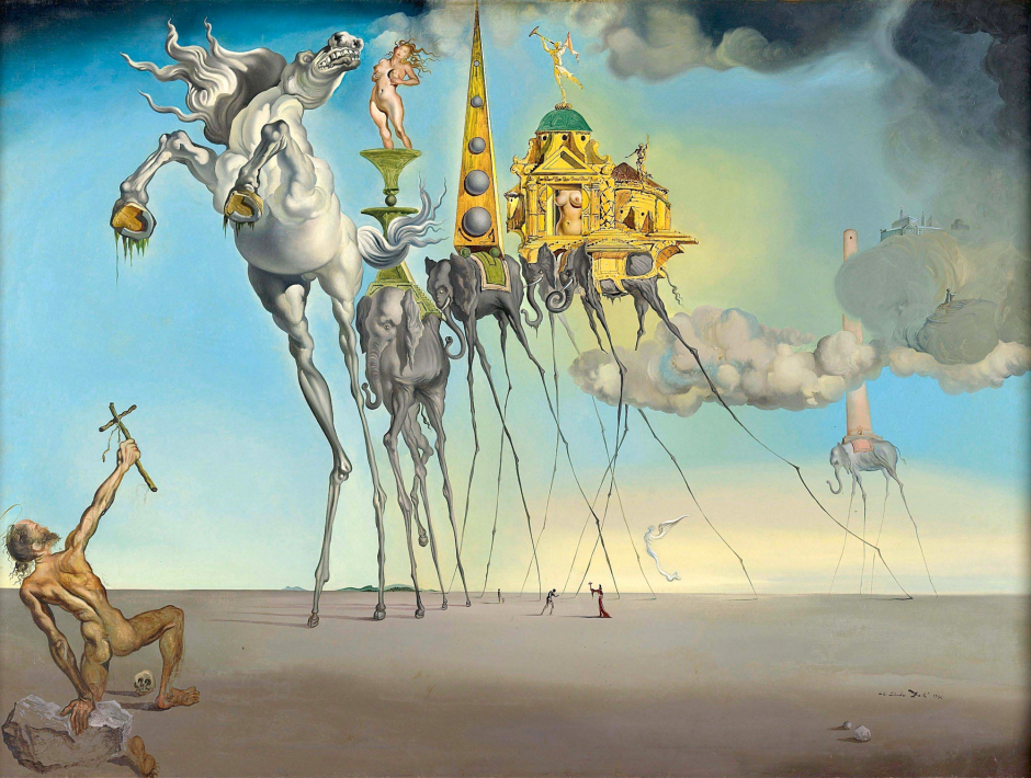 'La tentación de san Antonio', de Salvador Dalí