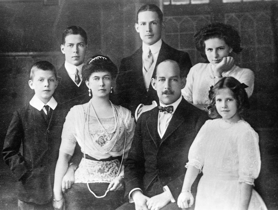 La familia de Sofía hacia 1914