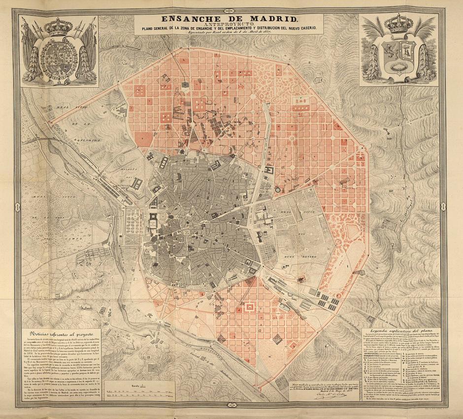 Plano del Ensanche de Madrid (1861)