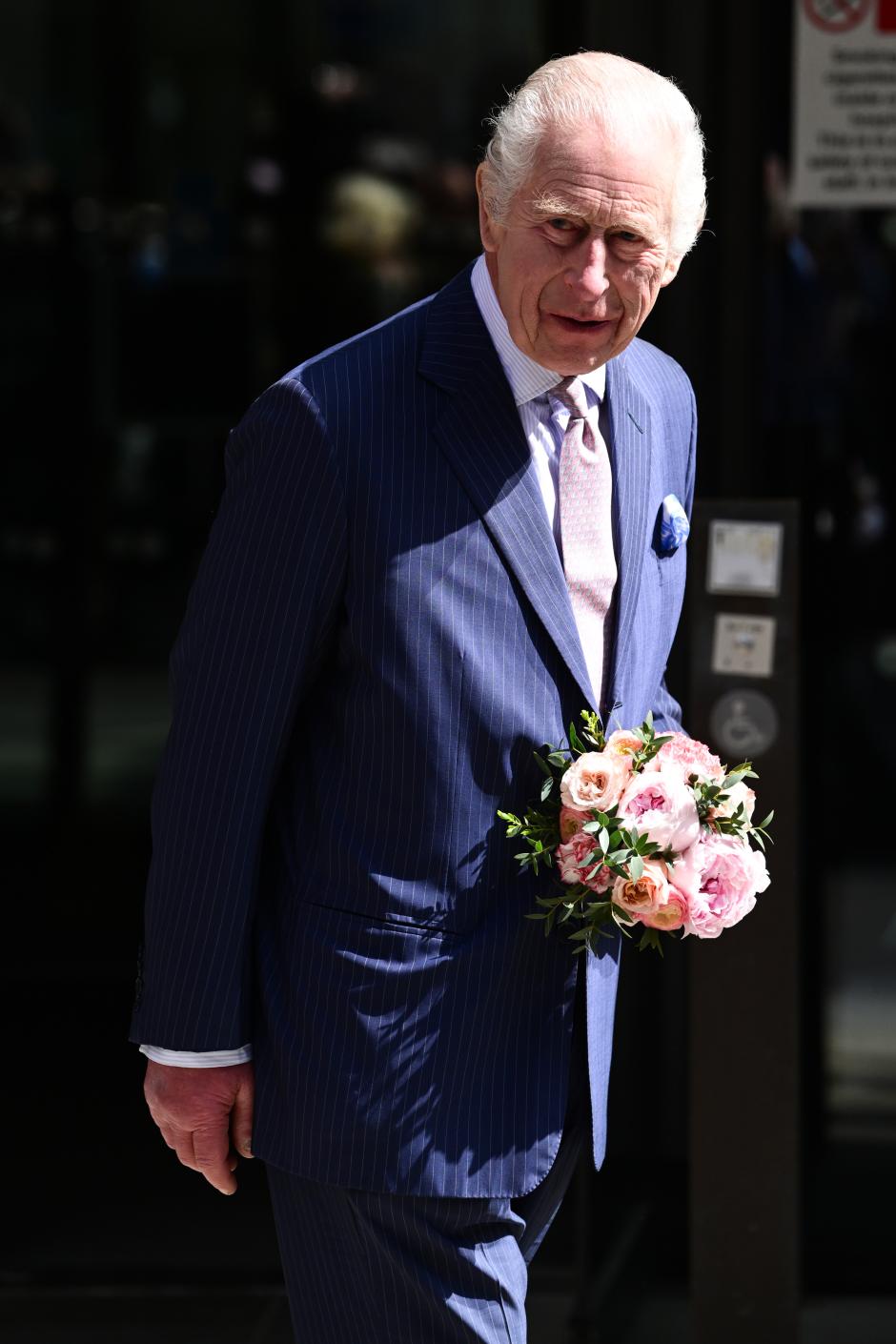 Mandatory Credit: Photo by James Veysey/Shutterstock (14455453v)
King Charles III
King Charles III and Queen Camilla visit UCH Macmillan Cancer Centre, London, UK - 30 Apr 2024
The King, Patron of Cancer Research UK and Macmillan Cancer Support, and Queen will visit the University College Hospital Macmillan Cancer Centre, meeting patients and staff. This visit will raise awareness of the importance of early diagnosis and will highlight some of the innovative research, supported by Cancer Research UK, which is taking place at the hospital.  

The visit also will mark His Majesty's first day as the new Patron of Cancer Research UK. University College Hospital Macmillan Cancer Centre, Huntley St, London WC1E 6AG. *** Local Caption *** .