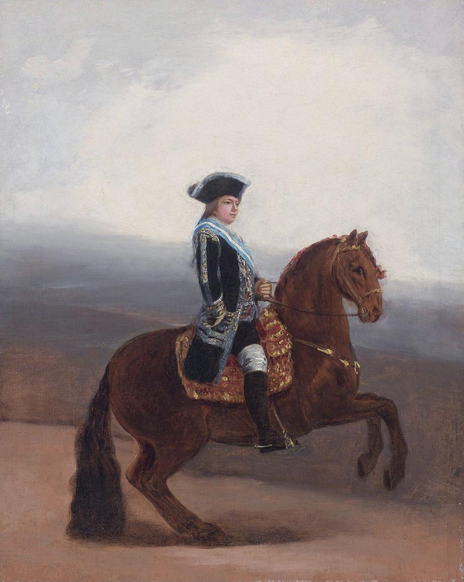 Retrato ecuestre de Manuel Godoy realizado por Goya
