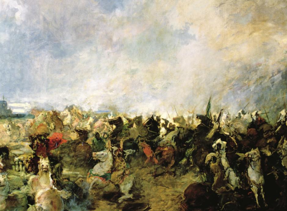 La batalla de Guadalete, de Salvador Martínez Cubells