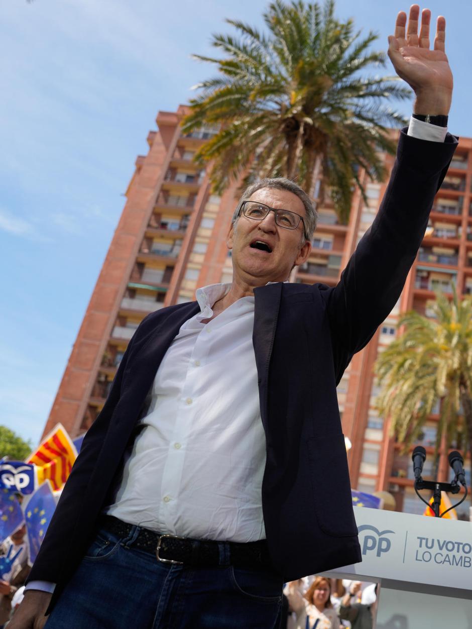 El presidente del PP, Alberto Núñez Feijóo