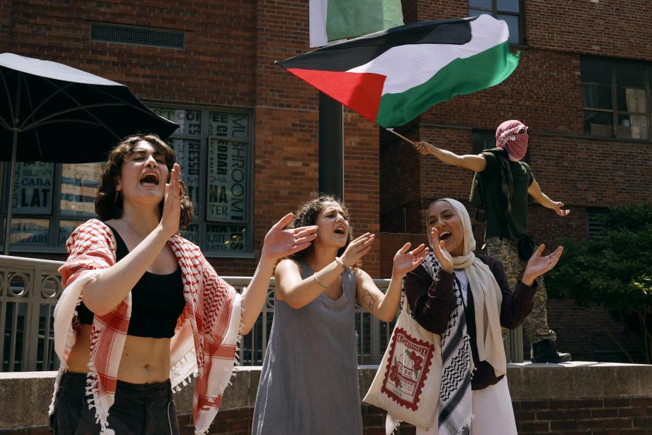 Manifestantes propalestinos en las universidades de Estados Unidos
