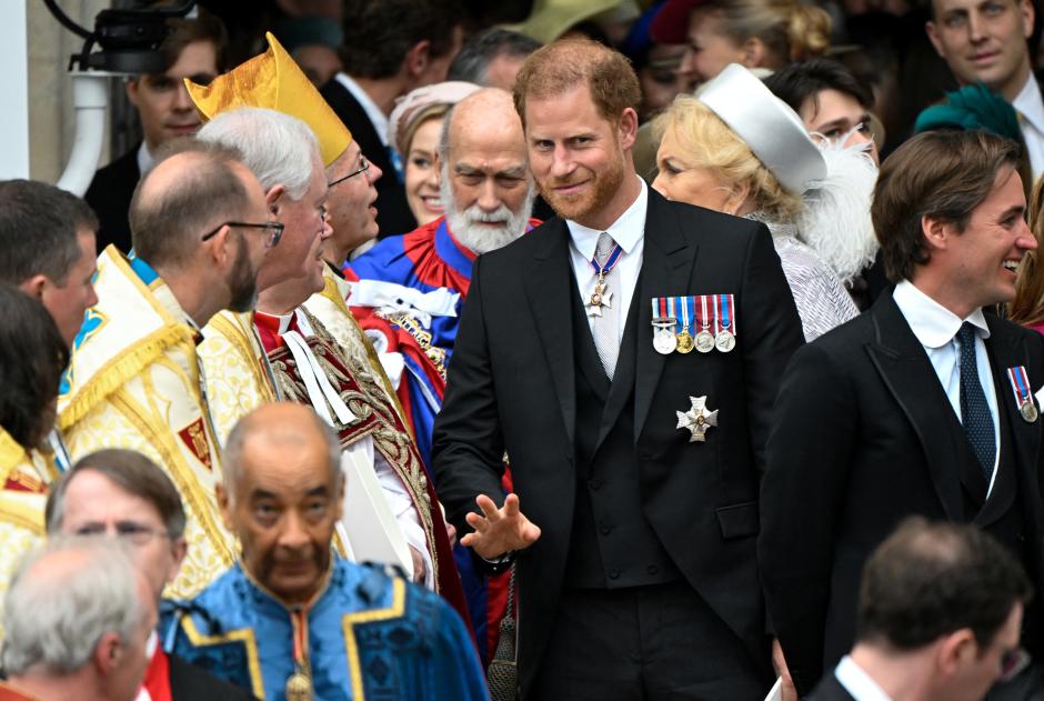 El Príncipe Harry, en la coronación de su padre hace un año