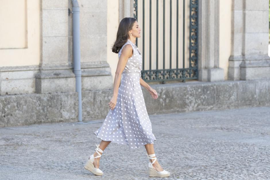 Spanish Queen Letizia visiting Granja de San Ildefonso in Segovia on ocassion 32 edition of NATO (OTAN) summit in Madrid on 29 June 2022, Spain, Madrid