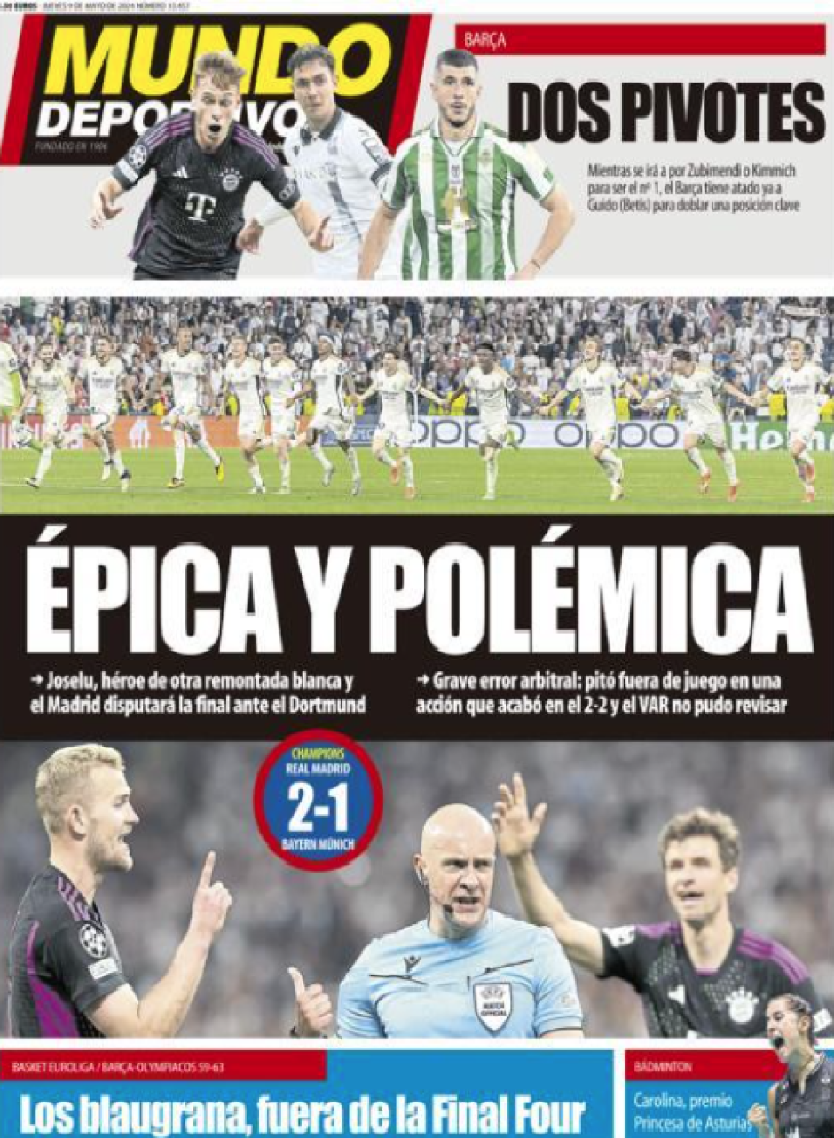 Portada Mundo Deportivo