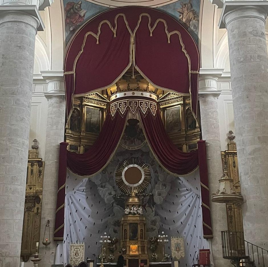La catedral de Getafe, engalanada para la ocasión