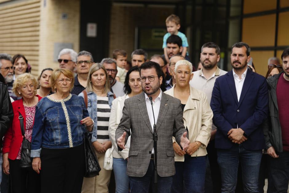 Pere Aragonès tras votar