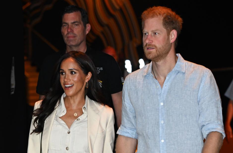 Prince Harry and Meghan Markle,Duchess of Sussex on day 6 of Invictus Games 2023 at the Merkur Spiel-Arena in Dusseldorf.