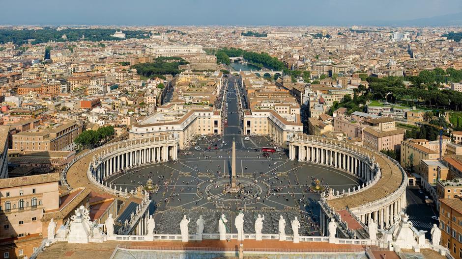 Vista aérea de El Vaticano