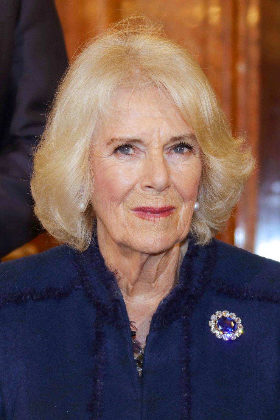 Camilla Queen Consort on a state visit to Germany, entry in the golden book, Hamburg City Hall, Hamburg, March 31, 2023