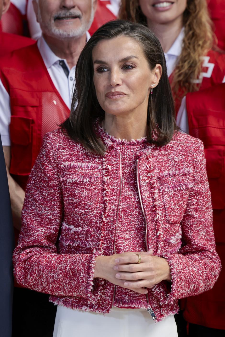 Spanish Queen Letizia Ortiz during a Commemorative event for the World Day of the Red Cross and Red Crescent Societies in Asturias on Tuesday, 14 May 2024