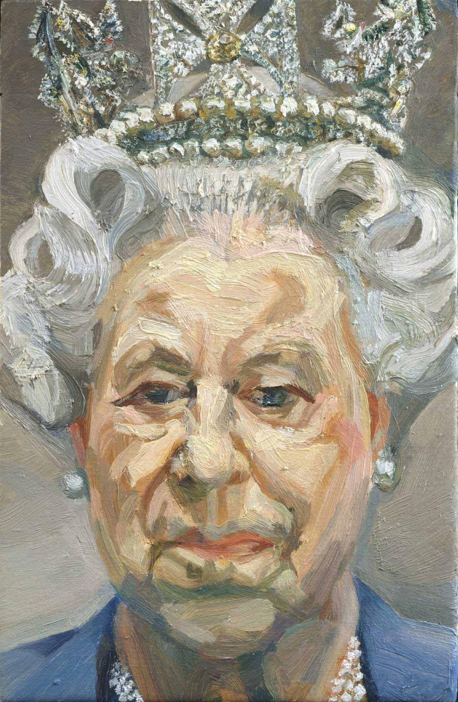 Isabel II por Lucien Freud