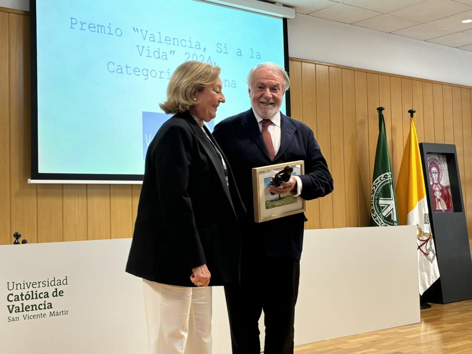 Jaime Mayor Oreja, tras recibir el Premio Sí a la Vida