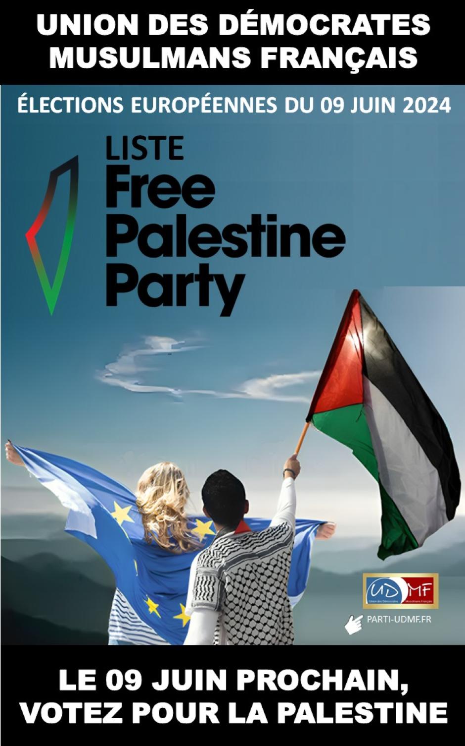 Cartel de Free Palestine Party