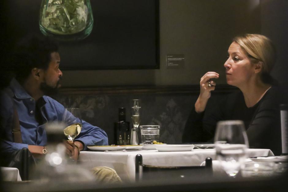 Sonsoles Suárez y Paulo Wilson en un restaurante de Madrid. 13/01/2019