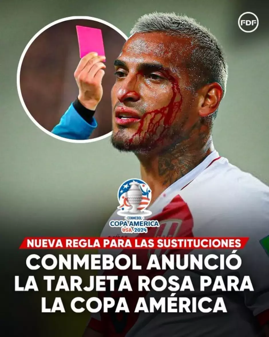 La tarjeta rosa se estrenará en la Copa América
