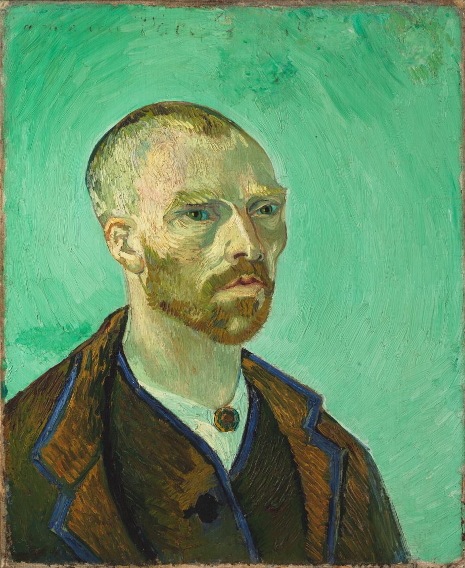 Autorretrato (dedicado a Pual Gaugin). Obra de Vincent Van Gogh