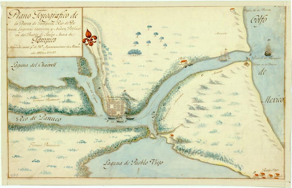 Plano topográfico de Tampico