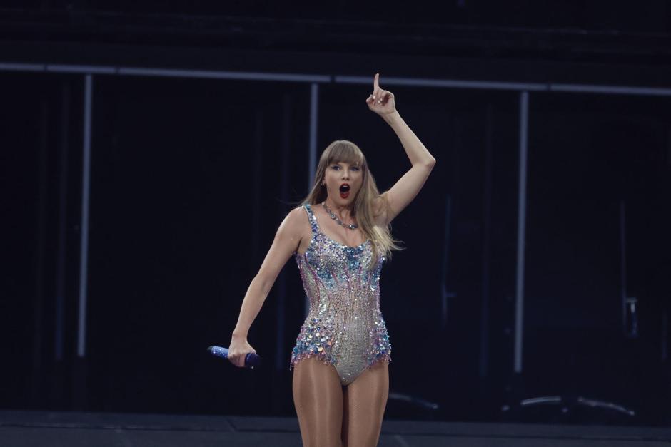Taylor Swift durante su concierto en Madrid
