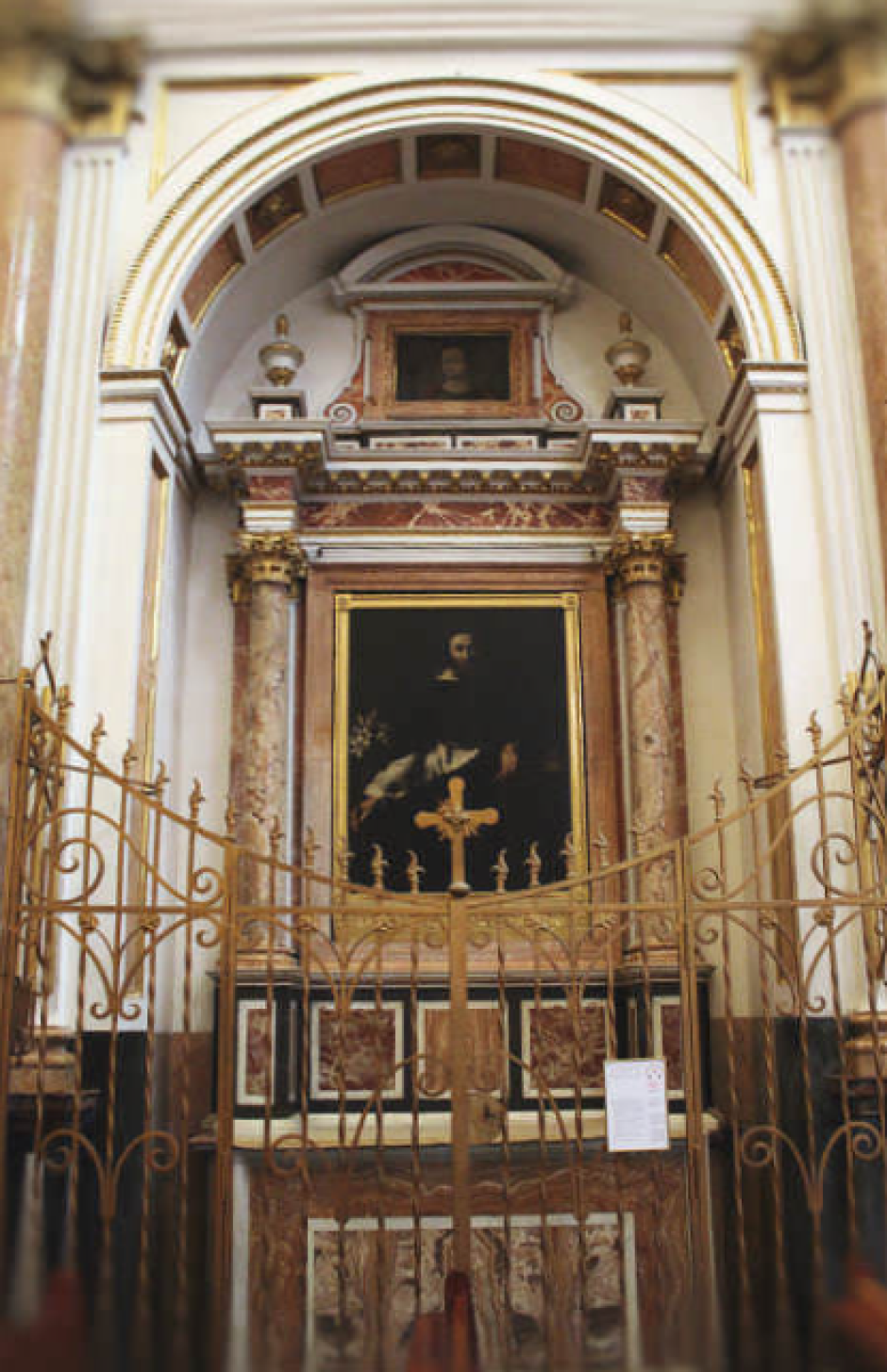Capilla de Santo Domingo de Guzmán, en la Catedral de Valencia, donde está expuesta la obra de Ribera