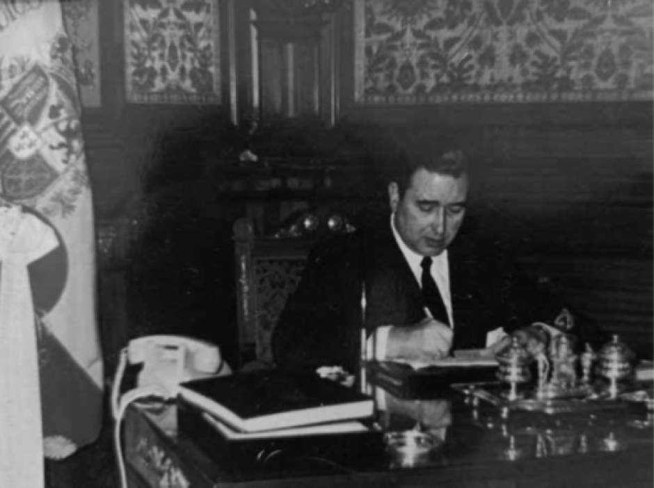 Juan María Araluce, en su despacho de la Diputación de Guipúzcoa
