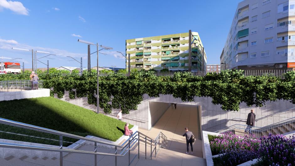 Proyecto de túnel peatonal en Alfafar, Valencia