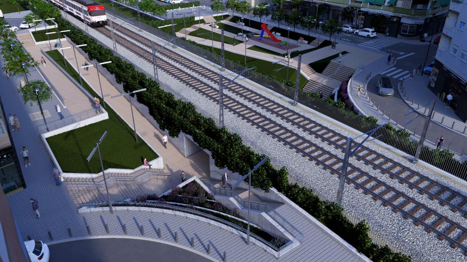 Proyecto de túnel peatonal en Alfafar, Valencia