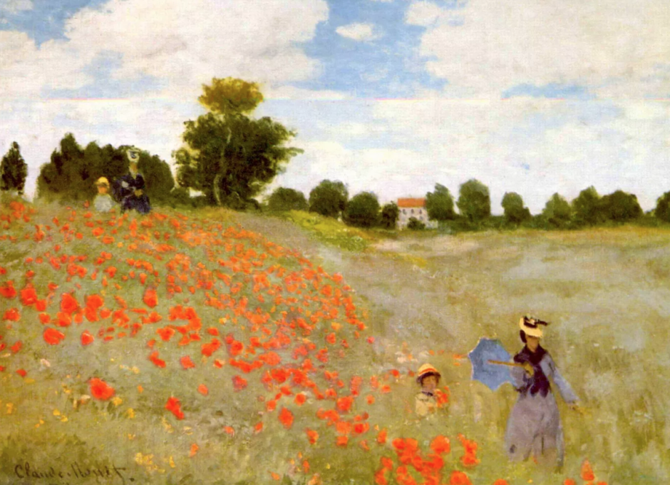 Las amapolas (1873) de Monet