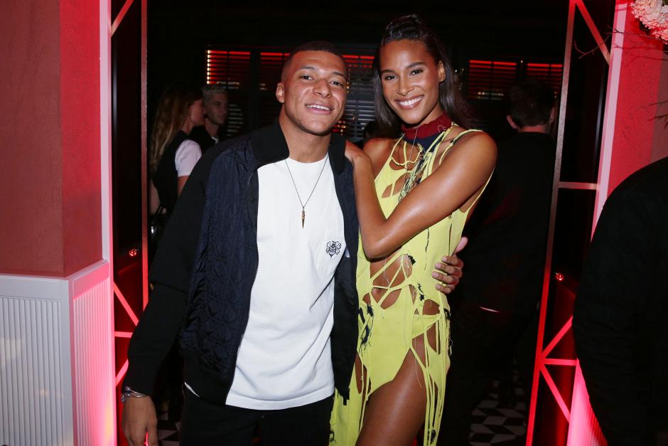 Kylian Mbappe and Cindy Bruna attending Cindy Bruna's birthdayparty in Paris, France on October 01, 2021.