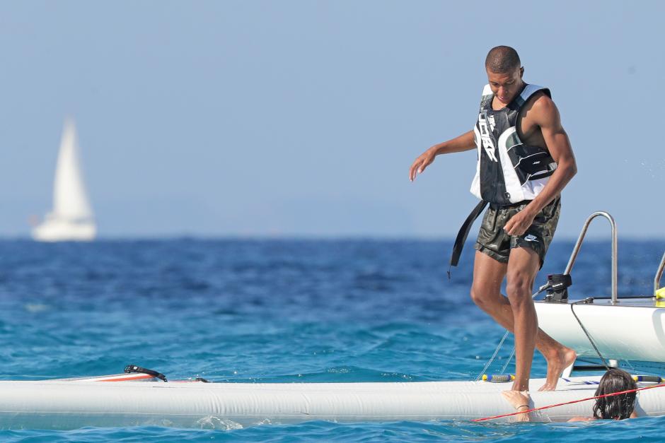 Soccerplayer Kylian Mbappe on holidays in Ibiza on Wednesday 25 July 2018.
en la foto : chaleco salvavidas