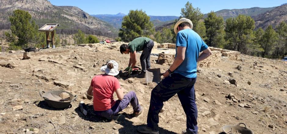 Excavación en el yacimiento Monte Calvario, Castellón