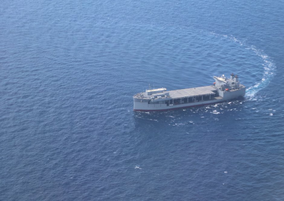 La Base Marítima Expedicionaria USS Hershel “Woody” Williams (ESB 4), en el Mediterráneoi