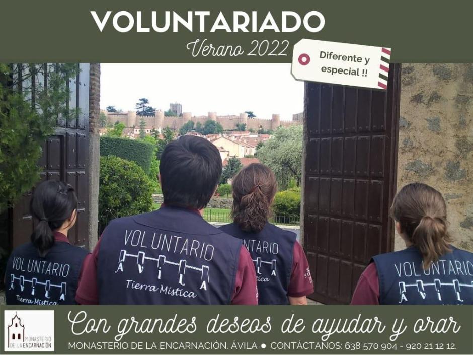 La imagen promocional para el voluntariado de este verano en Ávila