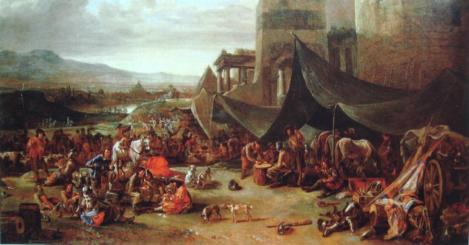 El saqueo de Roma en 1527, por Johannes Lingelbach