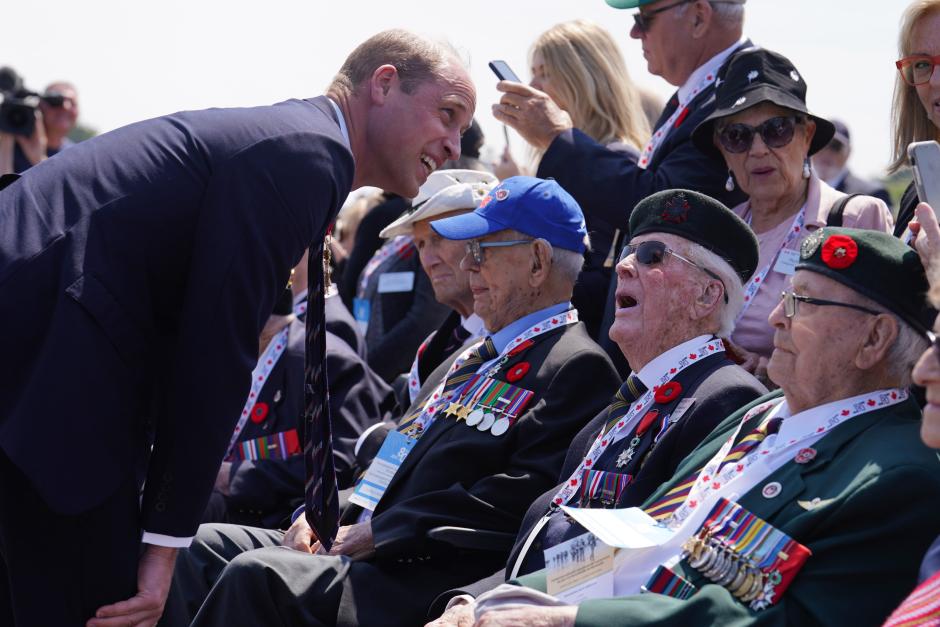 Prince William of Wales during UK national commemorative event for the 80th anniversary of D-Day in Ver-sur-Mer, Normandy, France. Picture date: Thursday June 6, 2024.