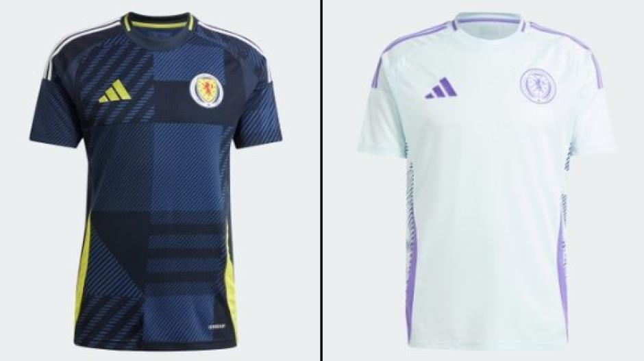 Escocia: la selección escocesa combina colores azules con amarillo en su primera equipación, y el blanco es el que predomina en su segunda camiseta. Comparte Grupo A con Alemania, Hungría y Suiza.