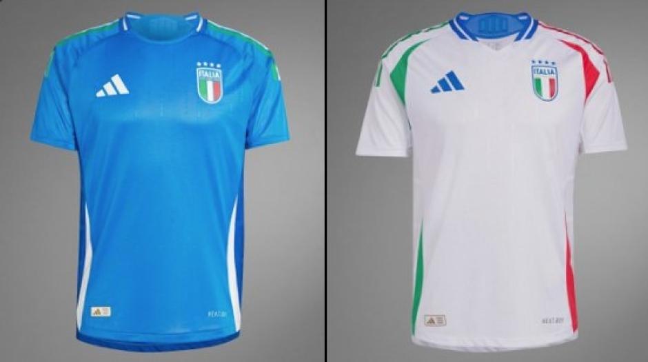 Italia: La selección italiana es la vigente campeona de la Eurocopa. Vuelve a repetir sus clásicos colores en sus dos camisetas, el azul en la primera y el blanco en la segunda.