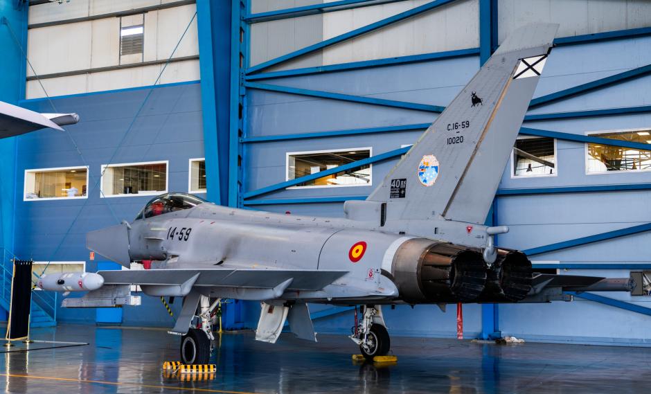 Uno de los Eurofighter españoles que participa en Pacific Skies