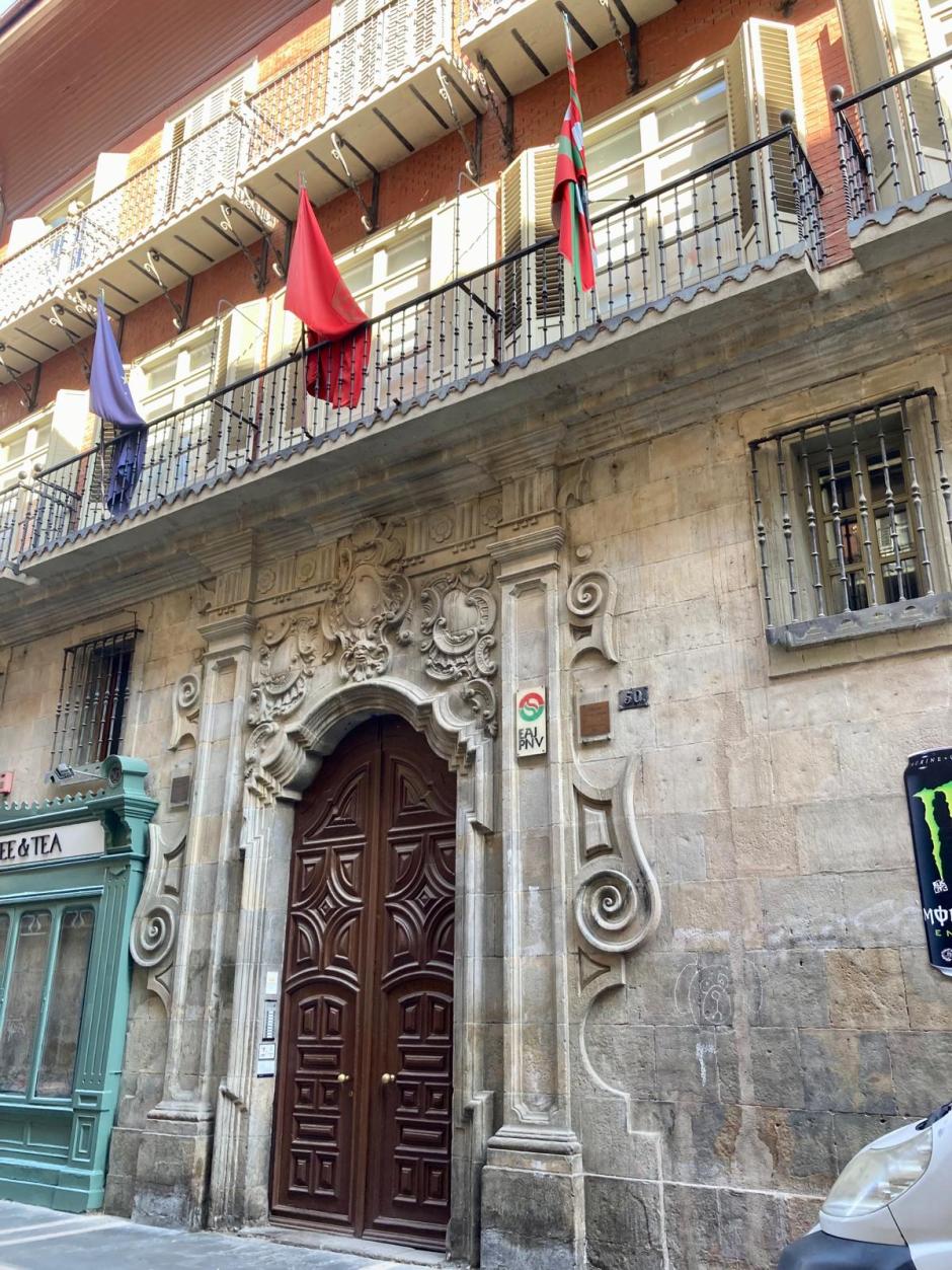 La sede del PNV en Pamplona se encuentra en un palacio del siglo XVIII