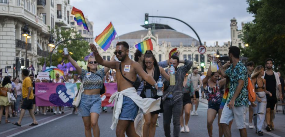 Imagen de archivo de la celebración del Orgullo en Valencia