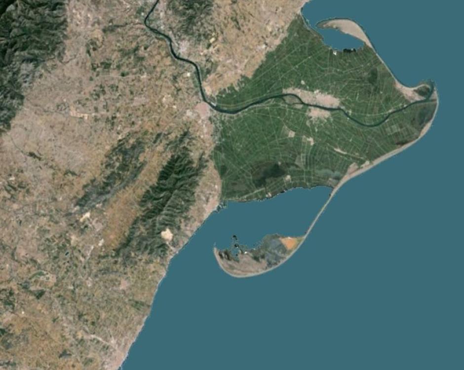 Zona de delimitación de las aguas entre Castellón y Tarragona