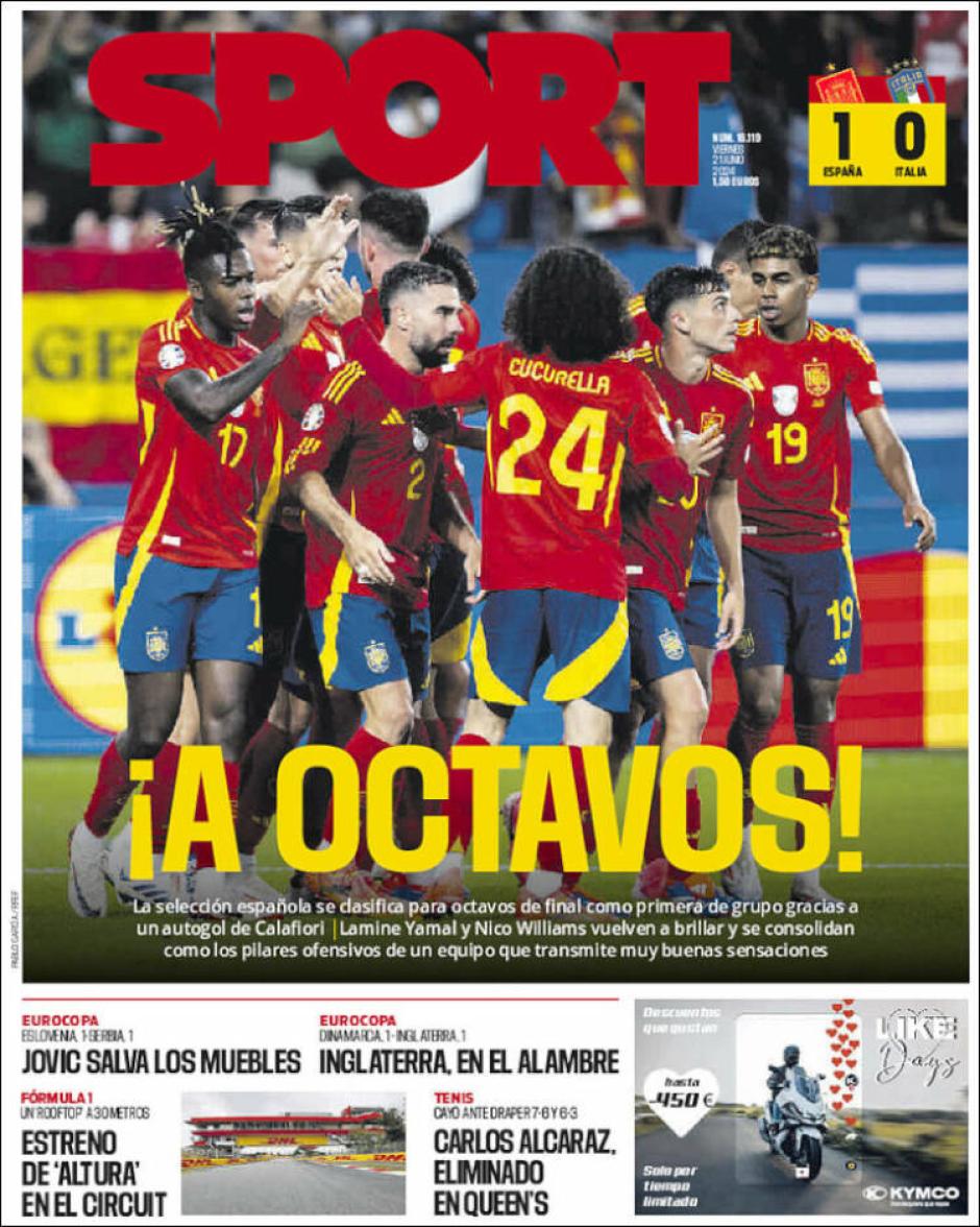 España ya está en octavos de final y como primero de grupo, por lo que se puede permitir cambios y ensayos en el próximo partido ante Albania