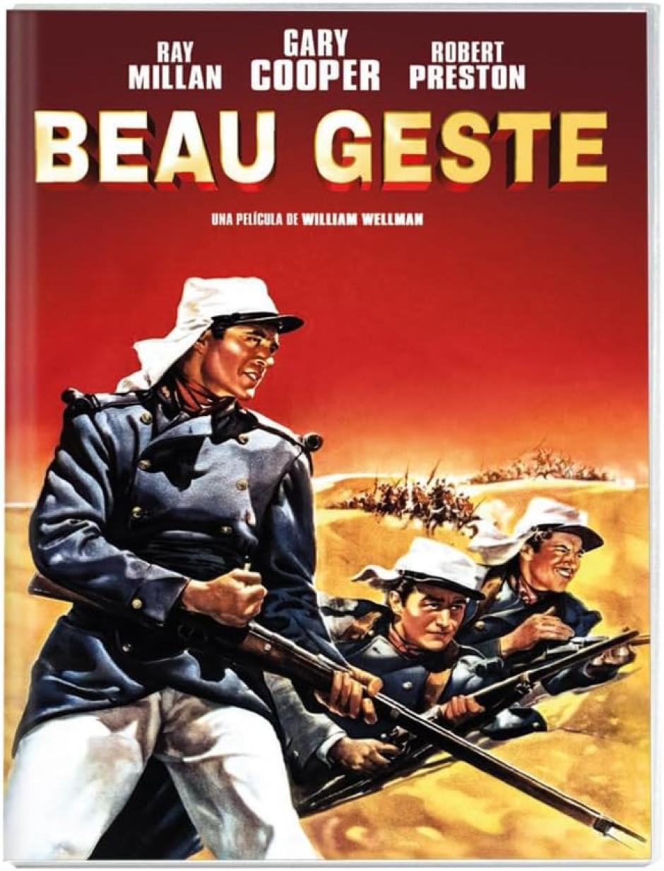 Cartel de Beau geste, un clásico del cine protagonizado por Gary Cooper