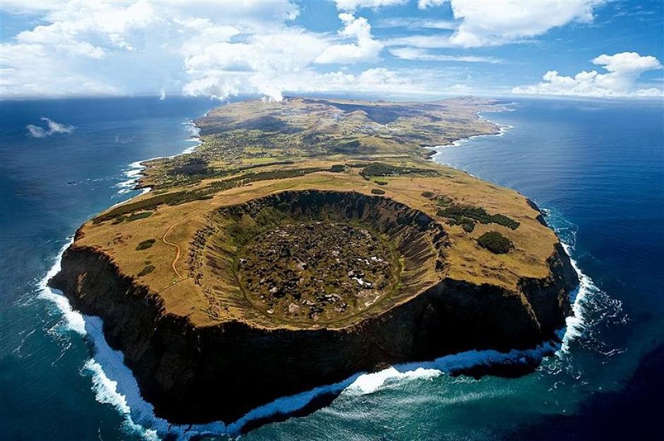 Vista de la Isla de Pascua