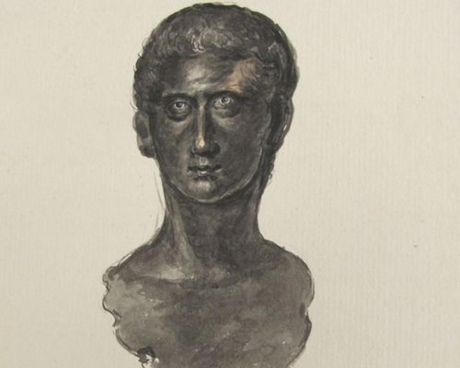 El dibujo de John Carter del busto de Calígula