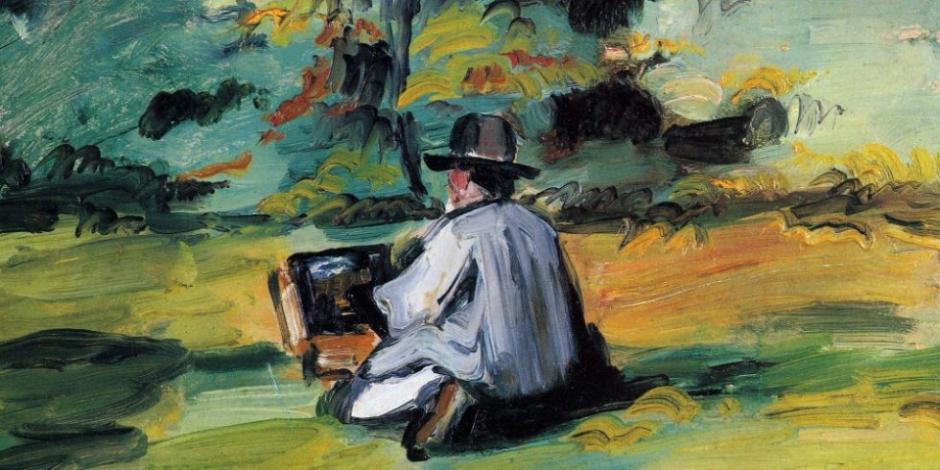 Un pintor en el trabajo. Obra de Paul Cezanne