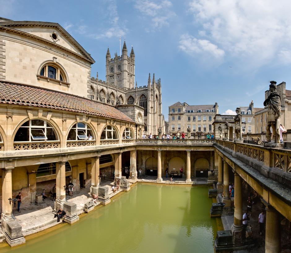 Las termas romanas de Bath, Inglaterra