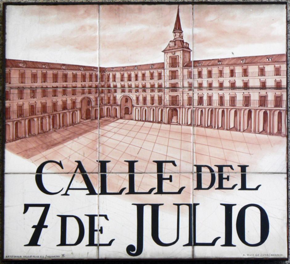 Placa de la Calle del 7 de Julio